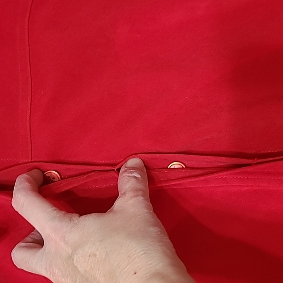💥3for$12💥 Sag Harbor women's red shacket size 1X - Picture 6 of 8